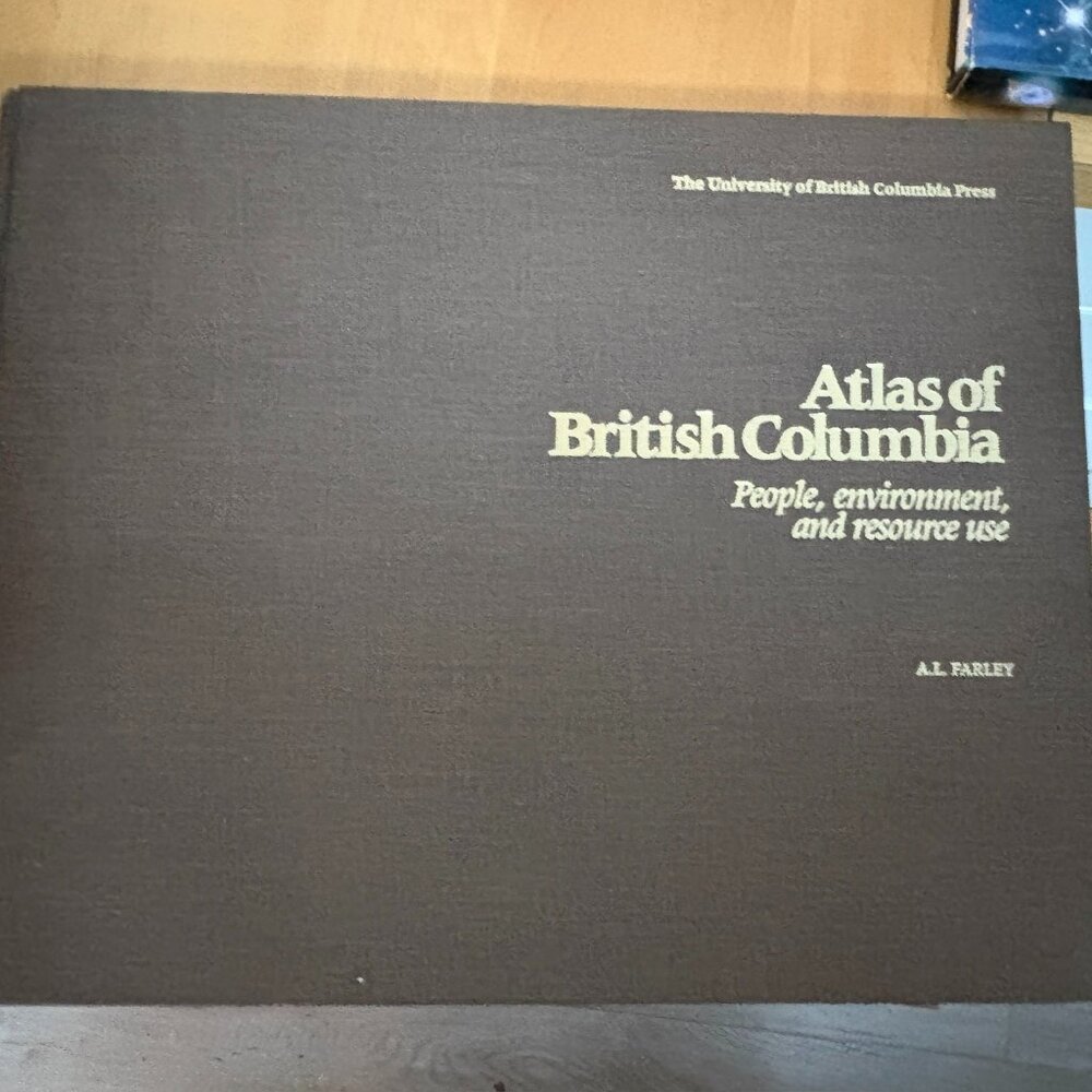 Atlas of British Columbia Hardcover Map Book